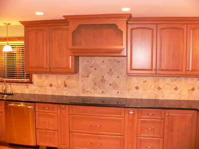 Remodeled kitchen, close view.