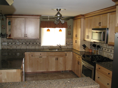 Remodeled kitchen, close view