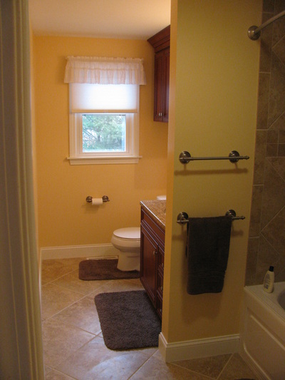 Remodeled Bathroom, outside view.
