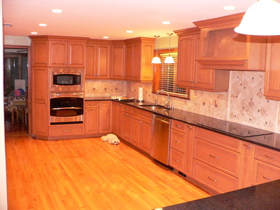 Remodeled kitchen. wide view.